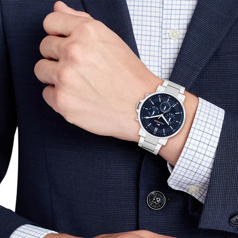 Tommy Hilfiger Tyson Chronograph Blue Dial Men's Watch- 1710588